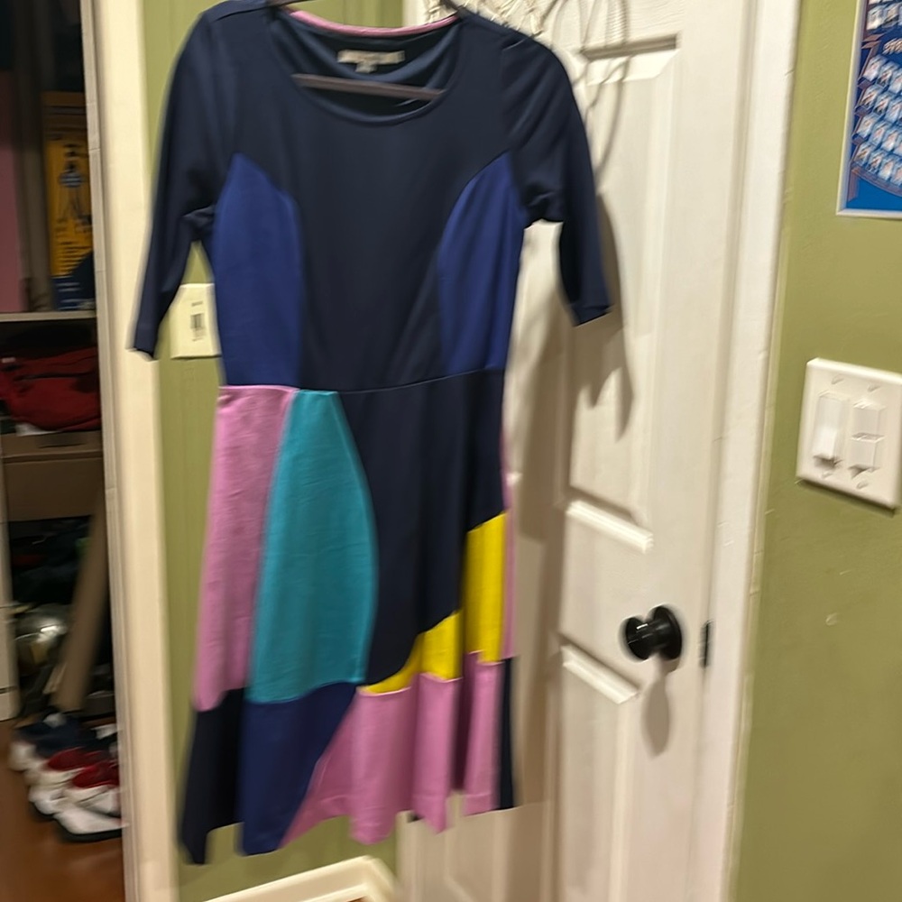 Fit and flare Boden Dress much more flattering than the picture